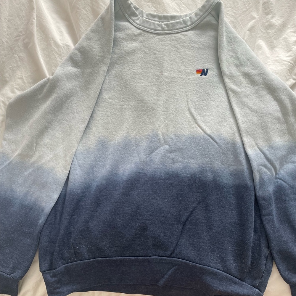 Aviator nation blue crewneck sweatshirt